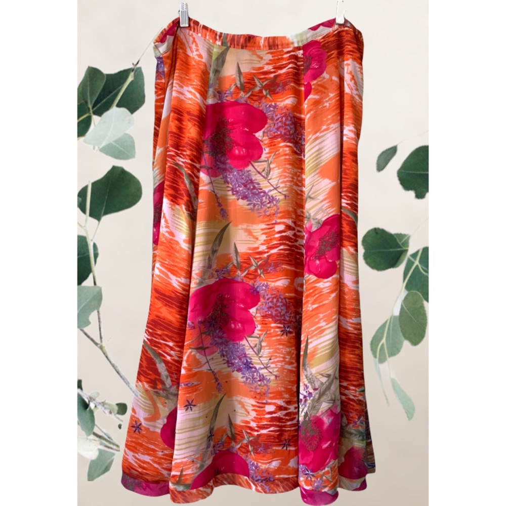 Coldwater Creek Floral Skirt 2X